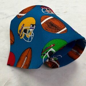 Vintage 1993 Lillian Vernon Football Tie 100% Silk Novelty Sports Necktie